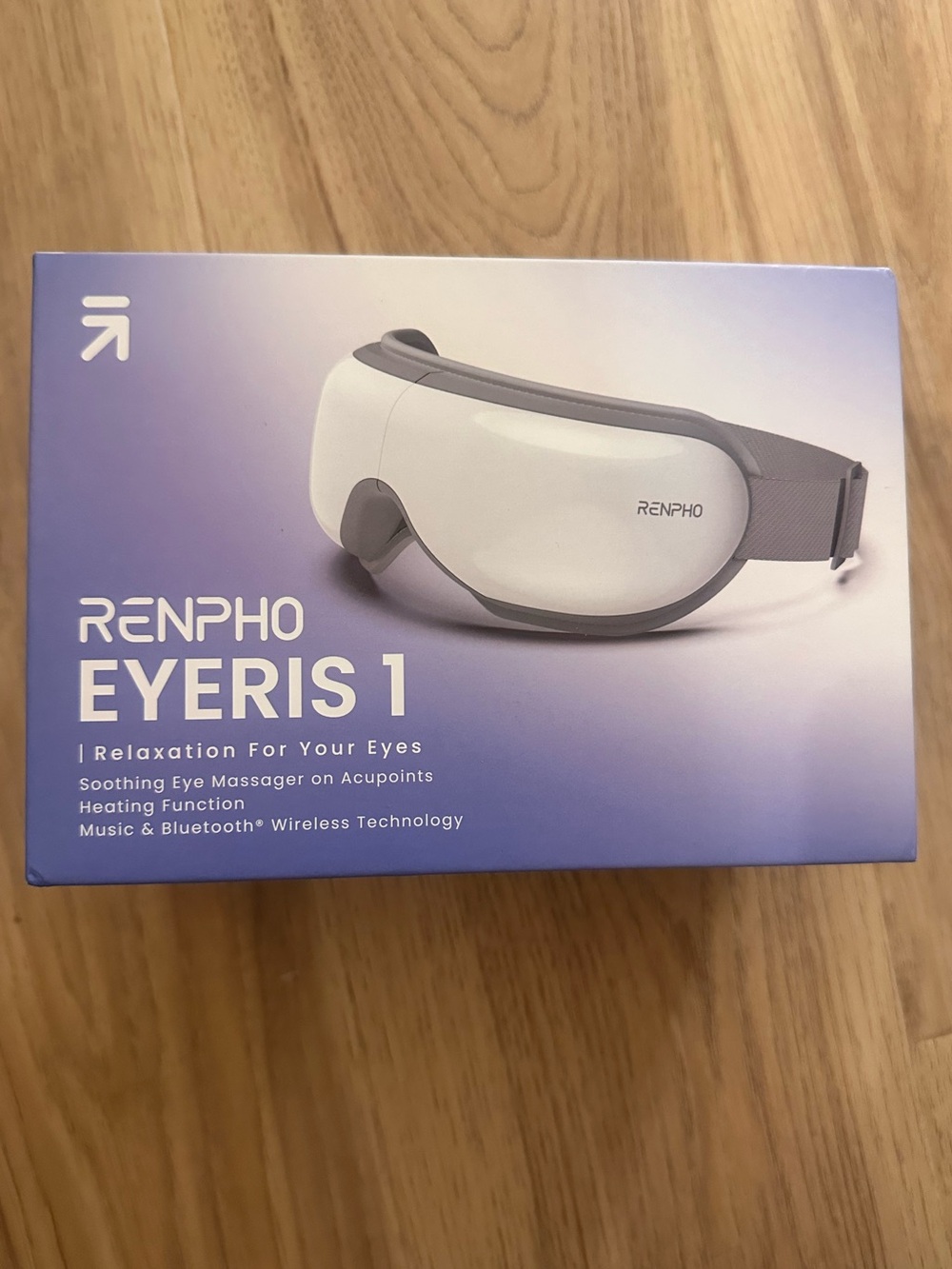 RENPHO Eyeris 1 White & Gray Eye Massager with Heating and Bluetooth
